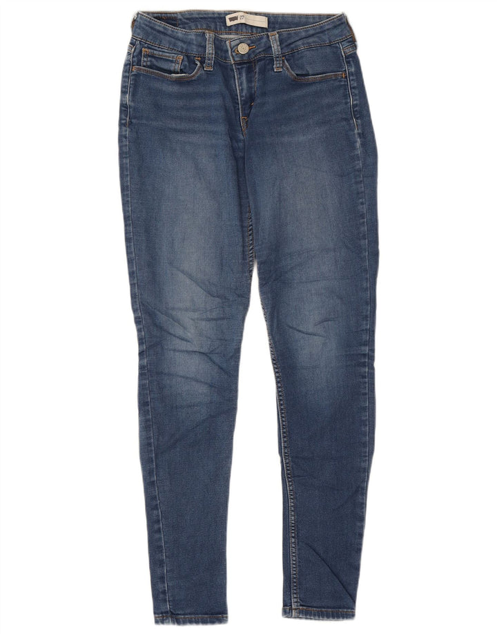 Jeans skinny feminino Levi's W27 L30 algodão azul
