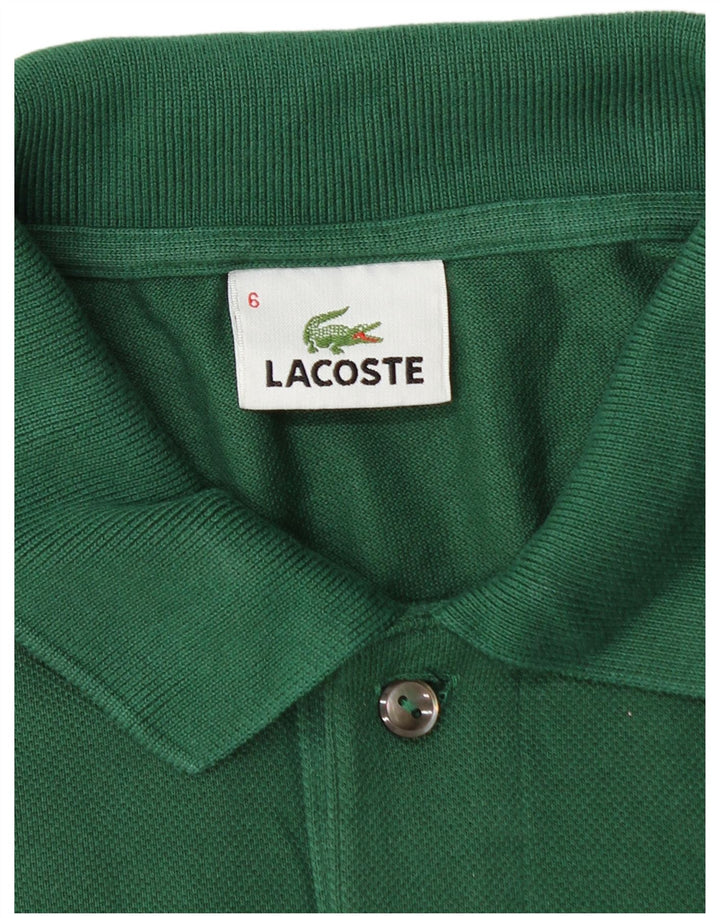 Camisa polo masculina Lacoste tamanho 6 XL verde