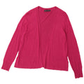 Suéter cardigã aberto feminino Marks & Spencer Reino Unido 12 viscose rosa médio
