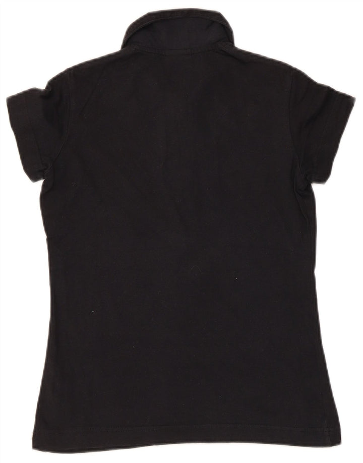 Camisa pólo gráfica feminina NIKE Reino Unido 8/10 pequena preta