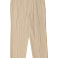 Calça masculina de ajuste regular Marks & Spencer W36 L29 poliéster bege