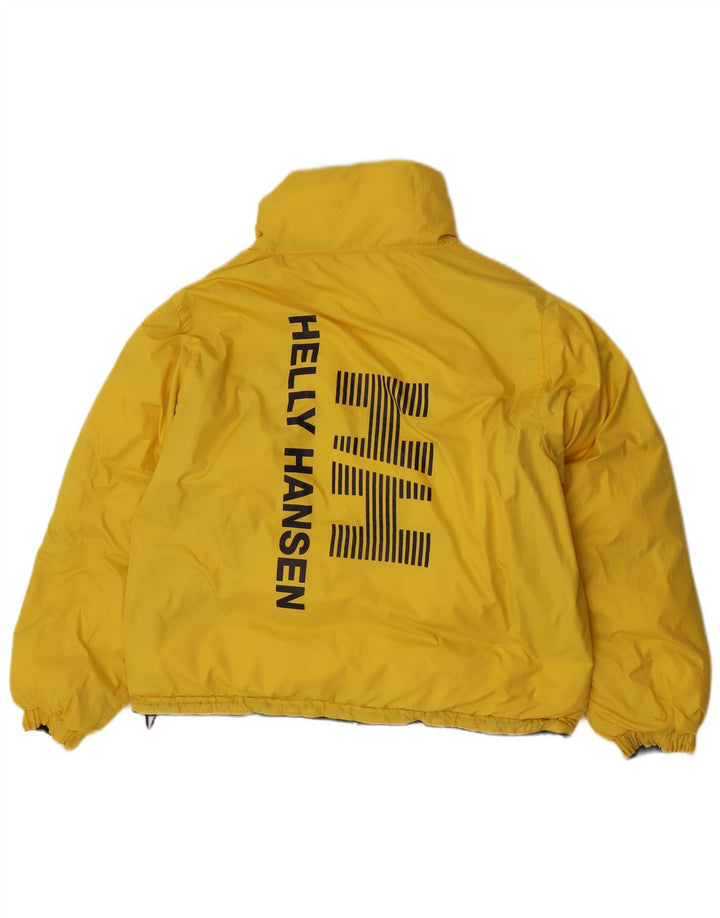 Jaqueta acolchoada reversível gráfica masculina Helly Hansen UK 36 pequena amarela