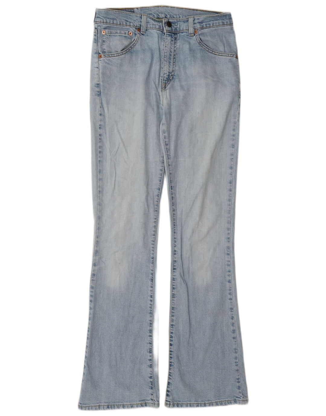 Calça jeans feminina Levi's 525 Bootcut W31 L34 azul algodão