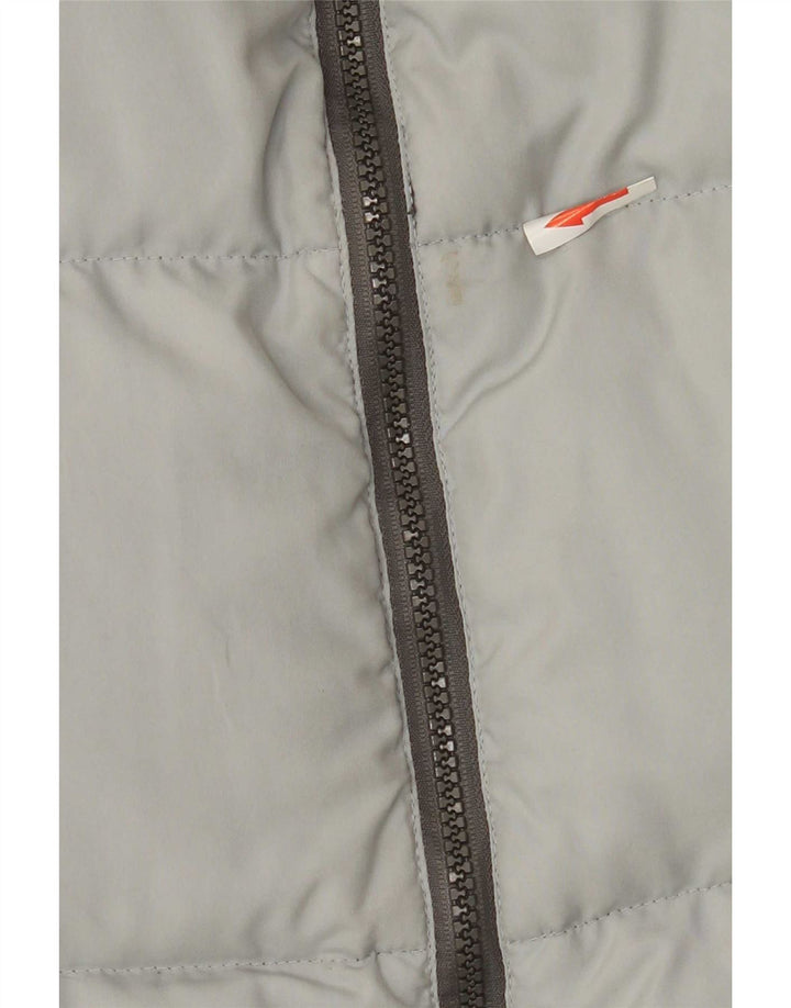 Jaqueta acolchoada masculina XS Exes UK 42 XL poliéster cinza