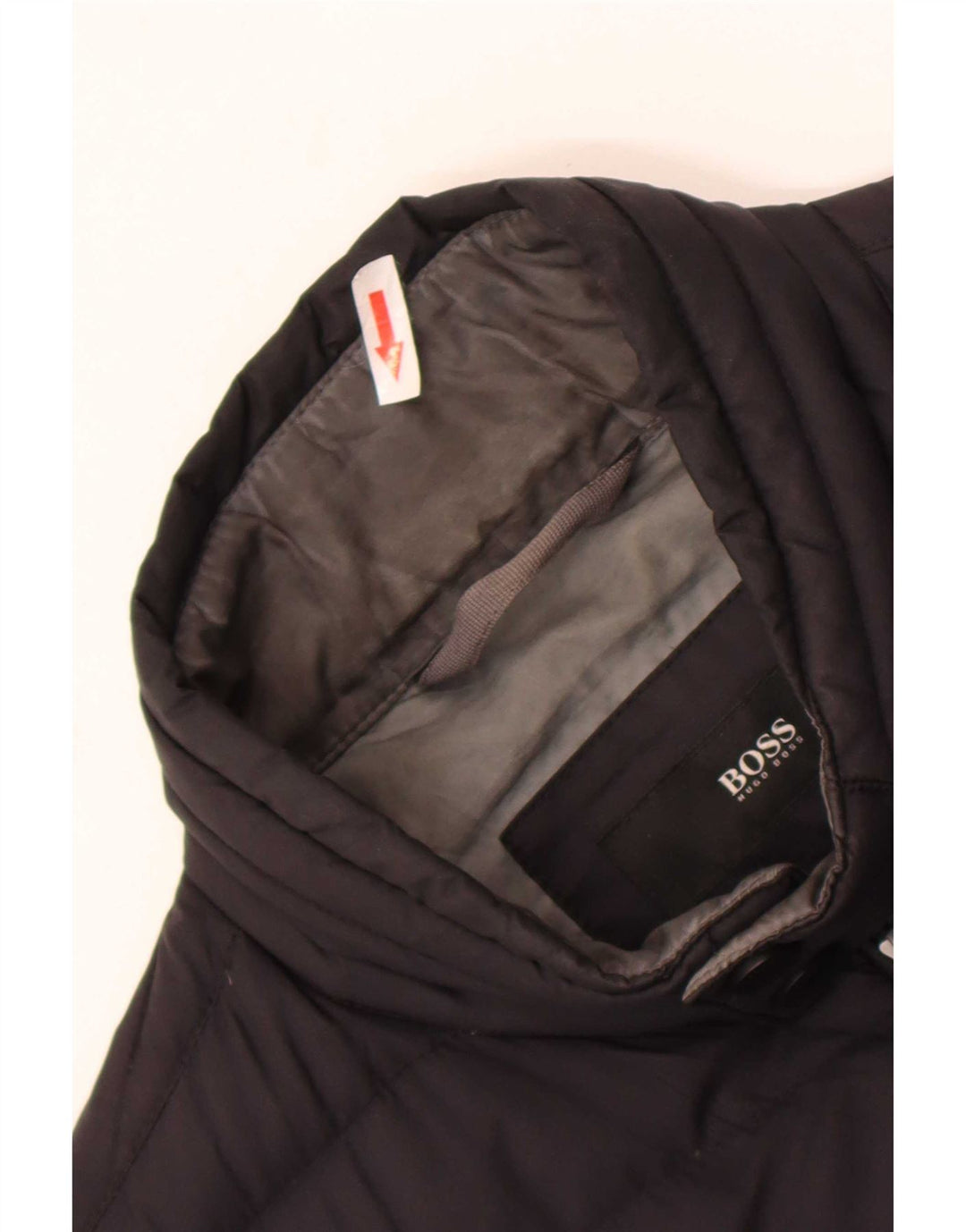 Jaqueta acolchoada masculina Hugo Boss EU 50 grande poliamida preta