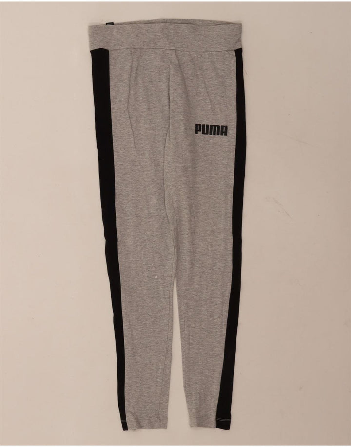 Leggings femininas Puma UK 14 cinza médio colorblock