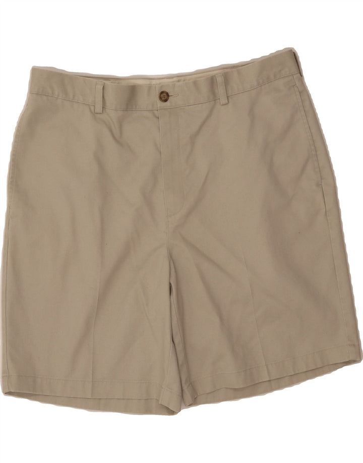 L.L.BEAN Mens Natural Fit Chino Shorts W37 Large  Beige Cotton Vintage L.L.Bean and Second-Hand L.L.Bean from Messina Hembry 