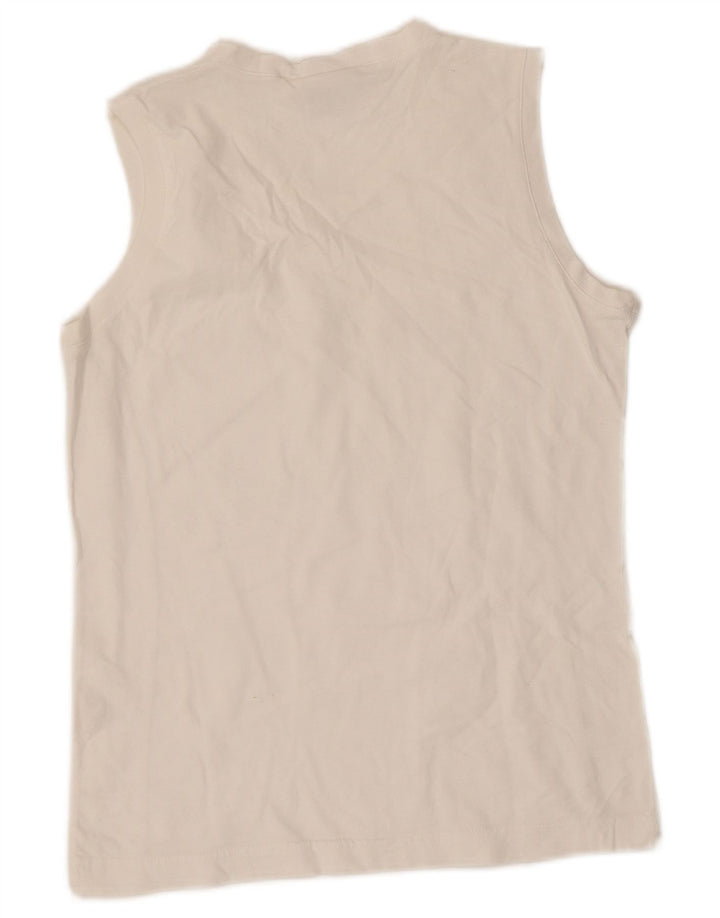 Colete gráfico feminino Champion UK 12 algodão branco médio