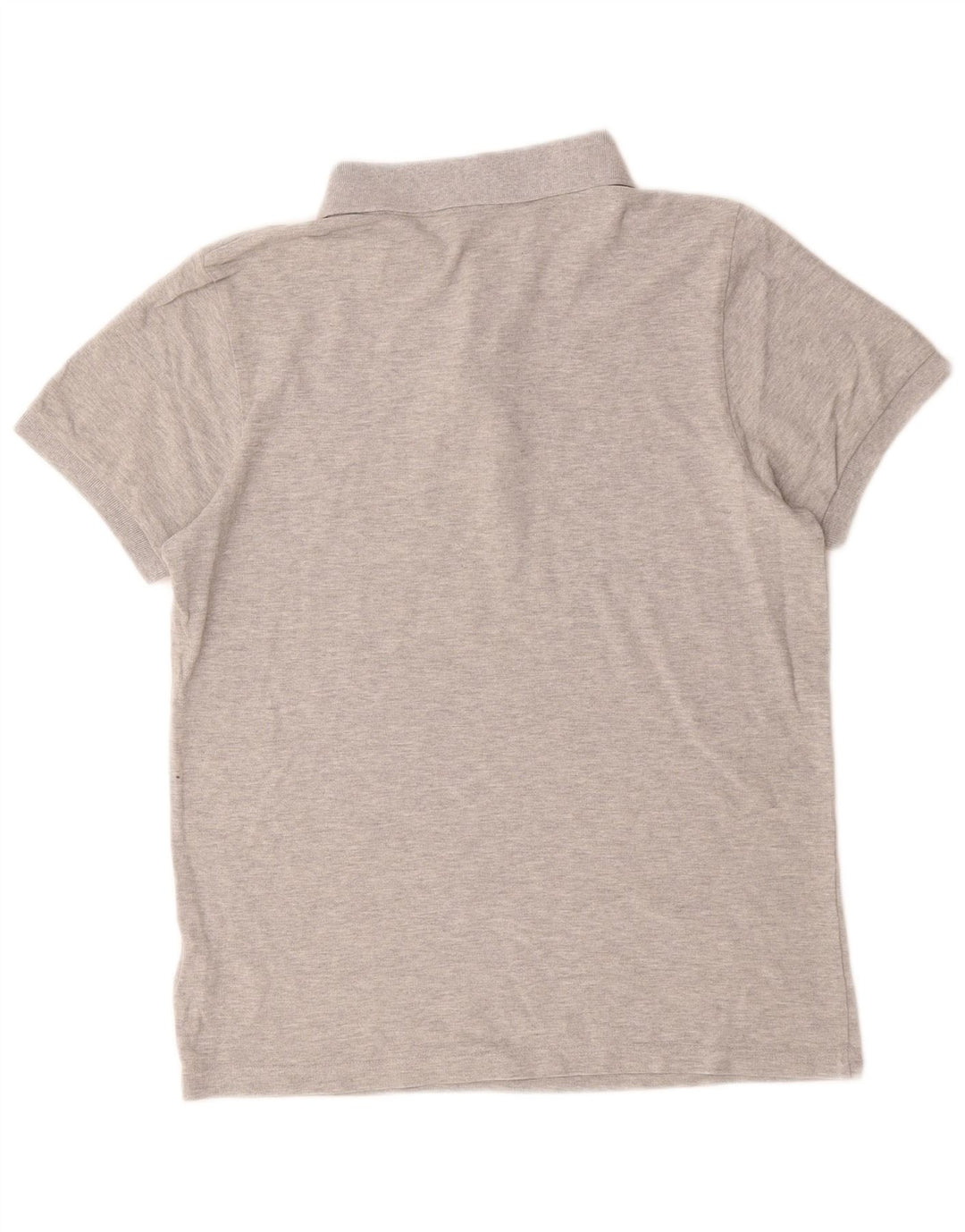 Camisa polo masculina adidas algodão manchado cinza médio