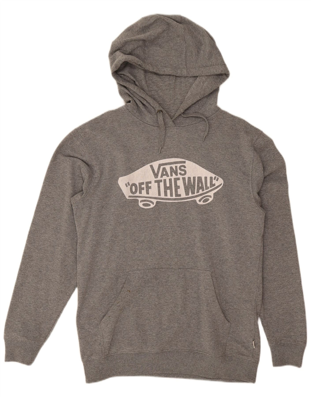 Vans masculino gráfico moletom com capuz pequeno algodão cinza