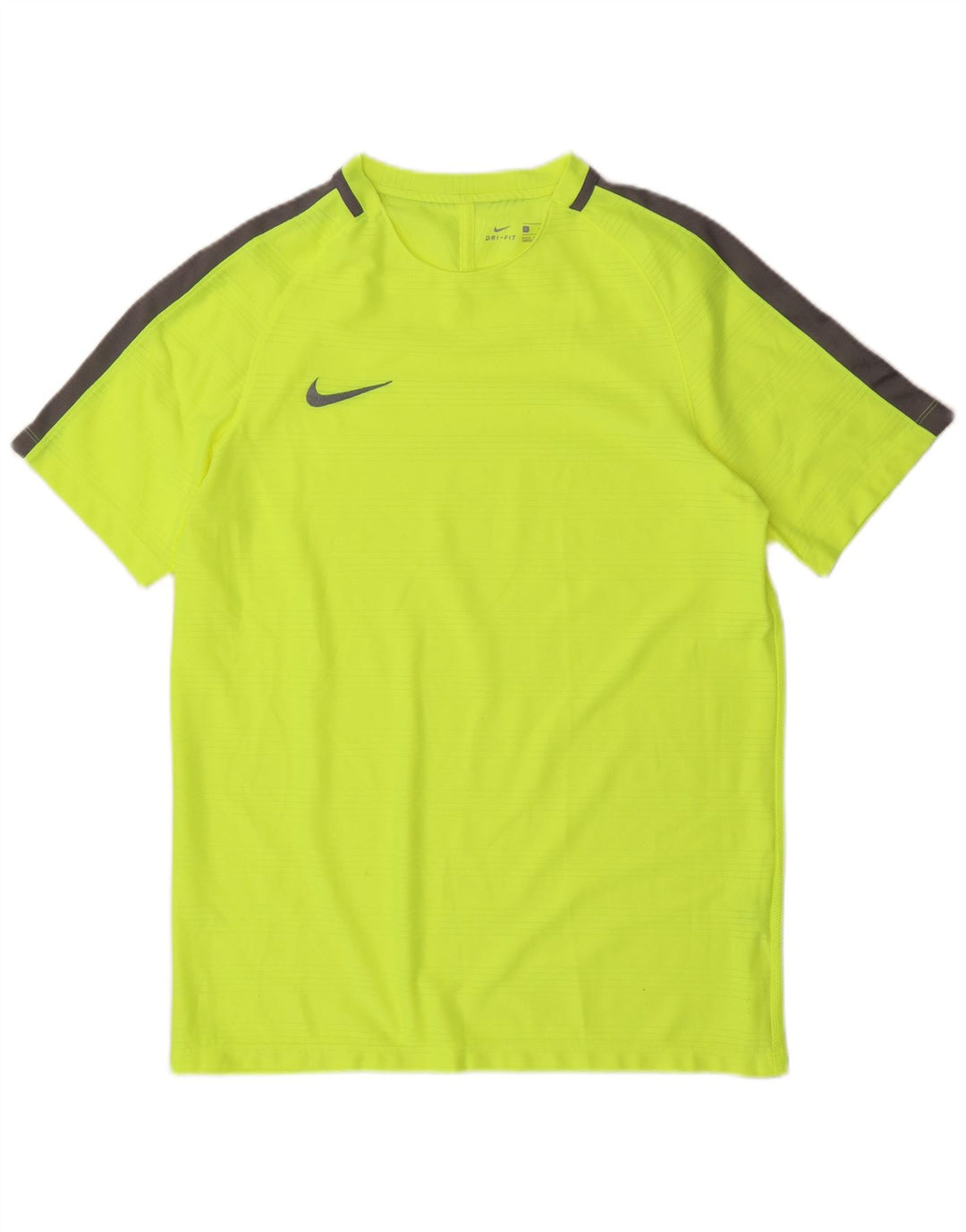Camiseta masculina Nike Dri Fit Top grande verde colorblock poliéster