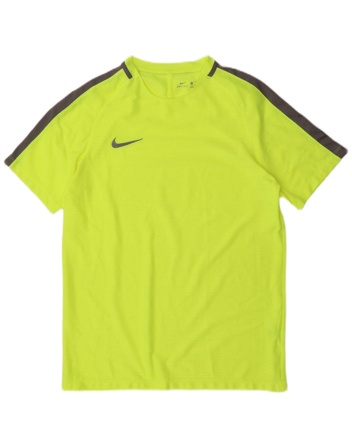 Camiseta masculina Nike Dri Fit Top grande verde colorblock poliéster