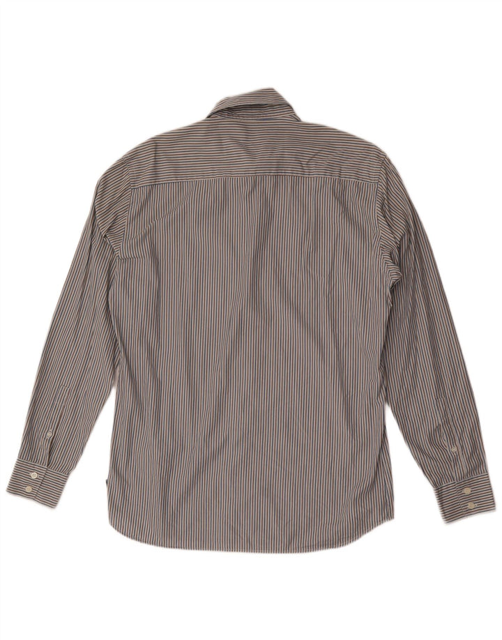 Camisa masculina Gianfranco Ferre grande listra multicolorida