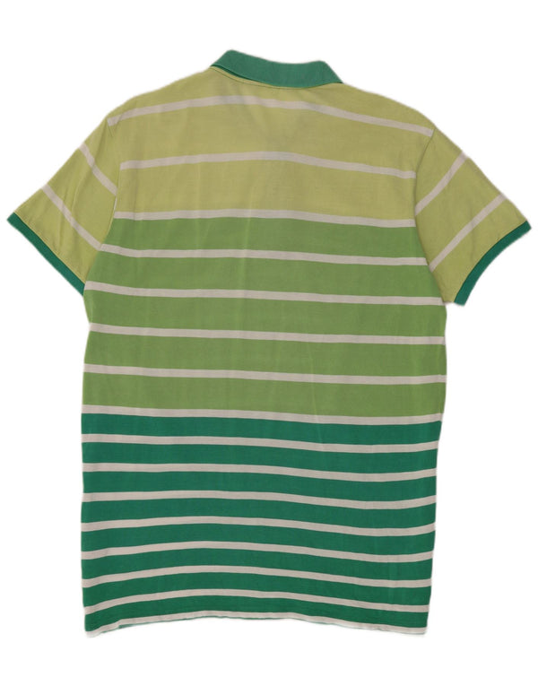 Camisa polo masculina Kappa XL algodão listrado verde