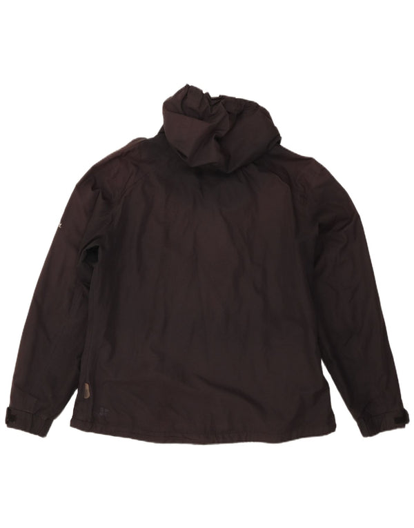 Jaqueta corta-vento feminina MC Kinley com capuz Reino Unido 18 XL preto poliamida