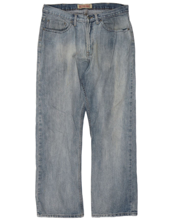 Wrangler Masculino Relaxado Fit Bootcut Jeans W34 L32 Azul