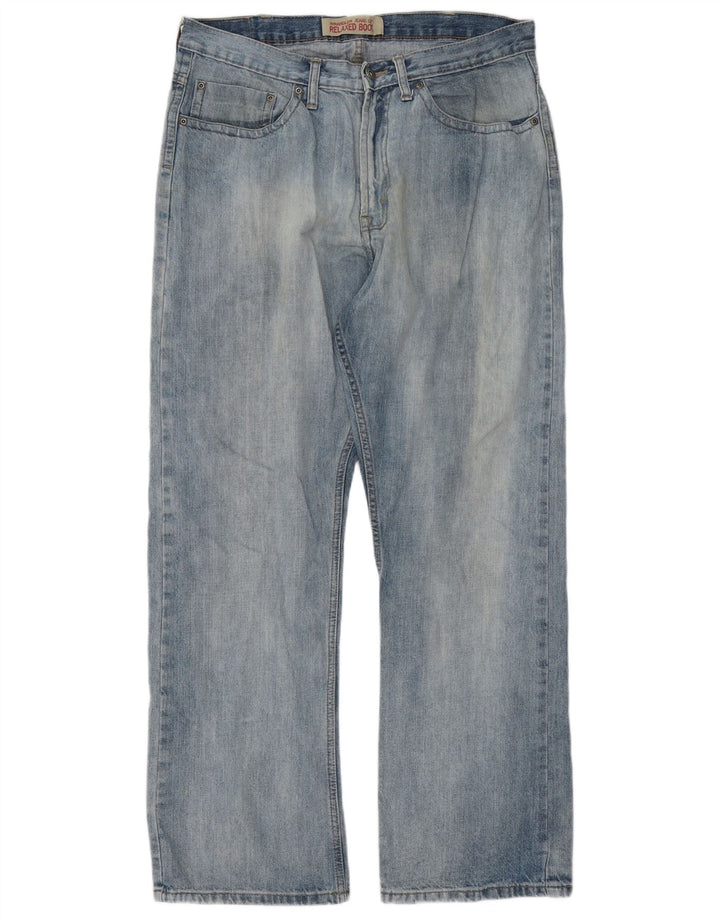 Wrangler Masculino Relaxado Fit Bootcut Jeans W34 L32 Azul
