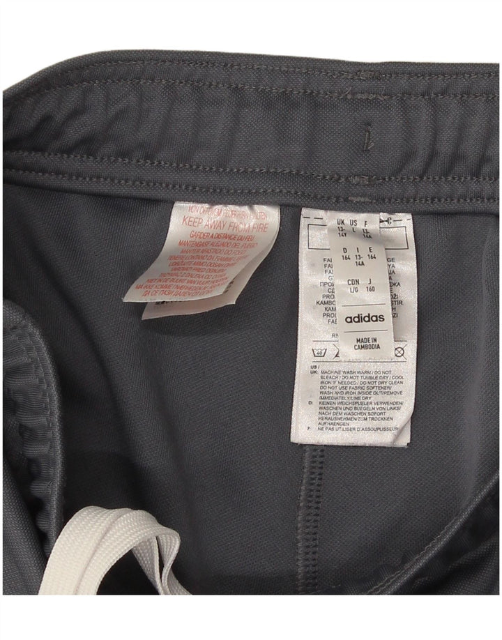 Calças de treino Adidas Boys Aeroready 13-14 anos cinza poliéster