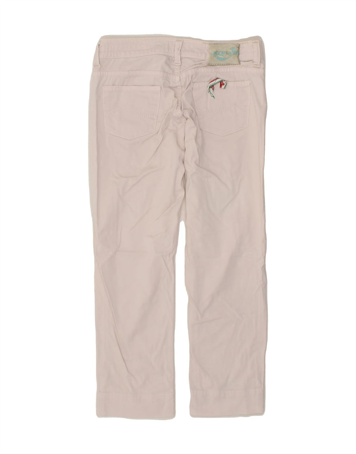 JACOB COHEN Womens Crop Straight Jeans W26 L26 Pink Cotton Vintage Jacob Cohen and Second-Hand Jacob Cohen from Messina Hembry 