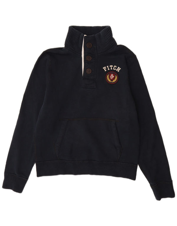 Abercrombie & Fitch Masculino Muscle Graphic Moletom Jumper XL Azul Marinho