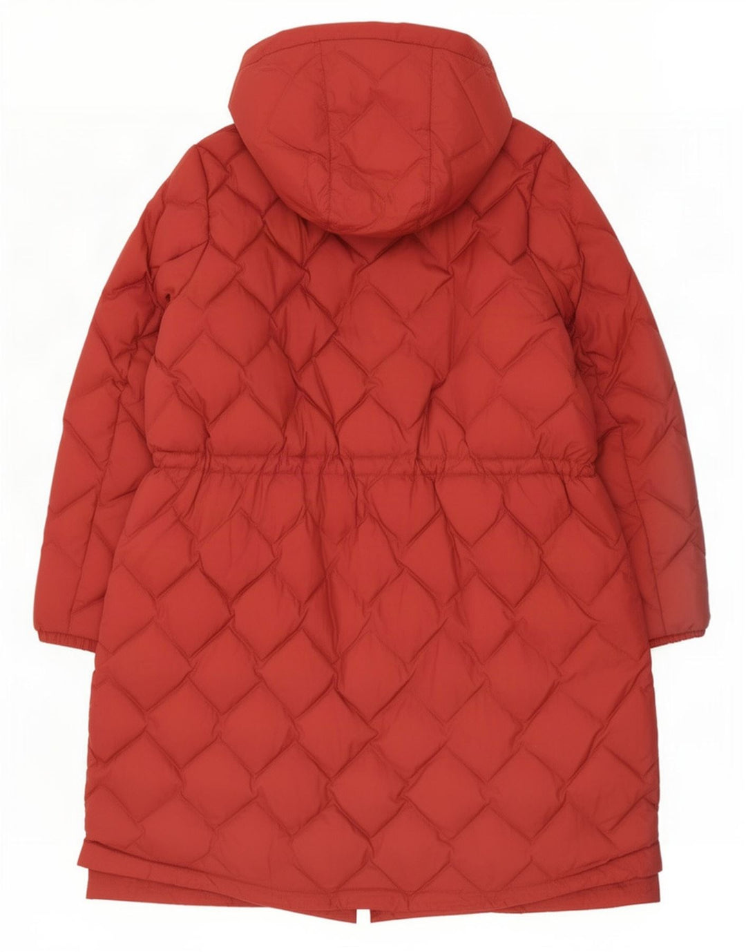 Casaco acolchoado com capuz feminino Marks & Spencer UK 22 3XL poliamida vermelha