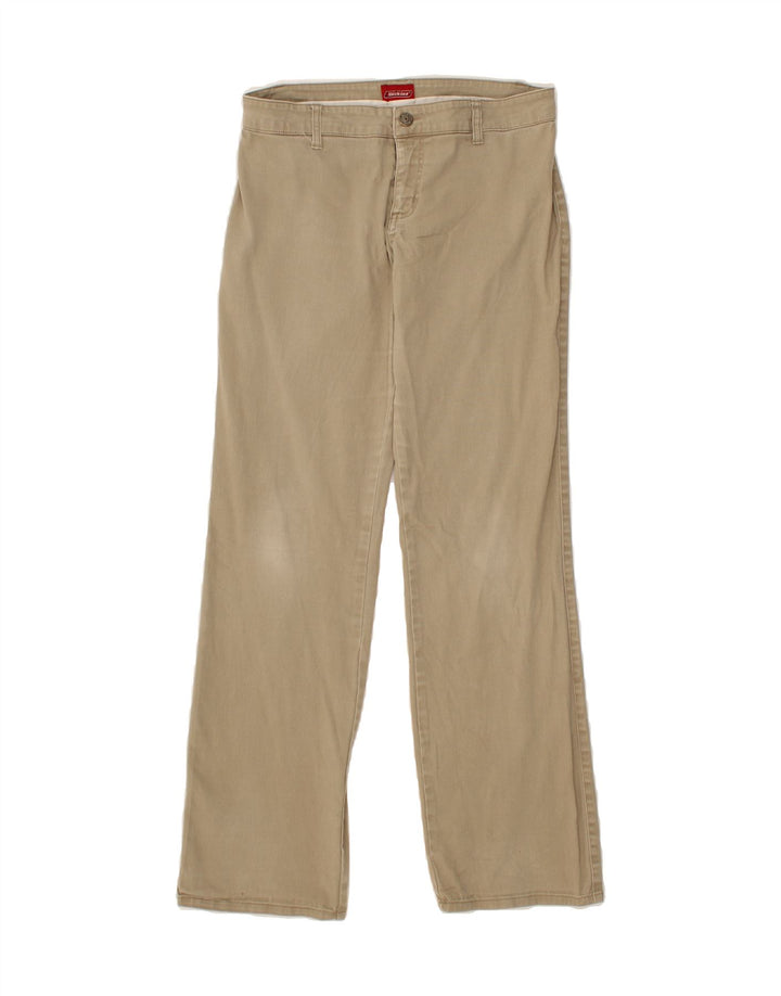 DICKIES Womens Straight Chino Trousers US 9 Medium W30 L31 Beige Cotton Vintage Dickies and Second-Hand Dickies from Messina Hembry 
