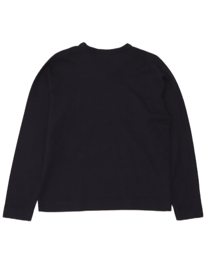 Suéter masculino TED BAKER com decote em V tamanho 5 XL azul marinho algodão