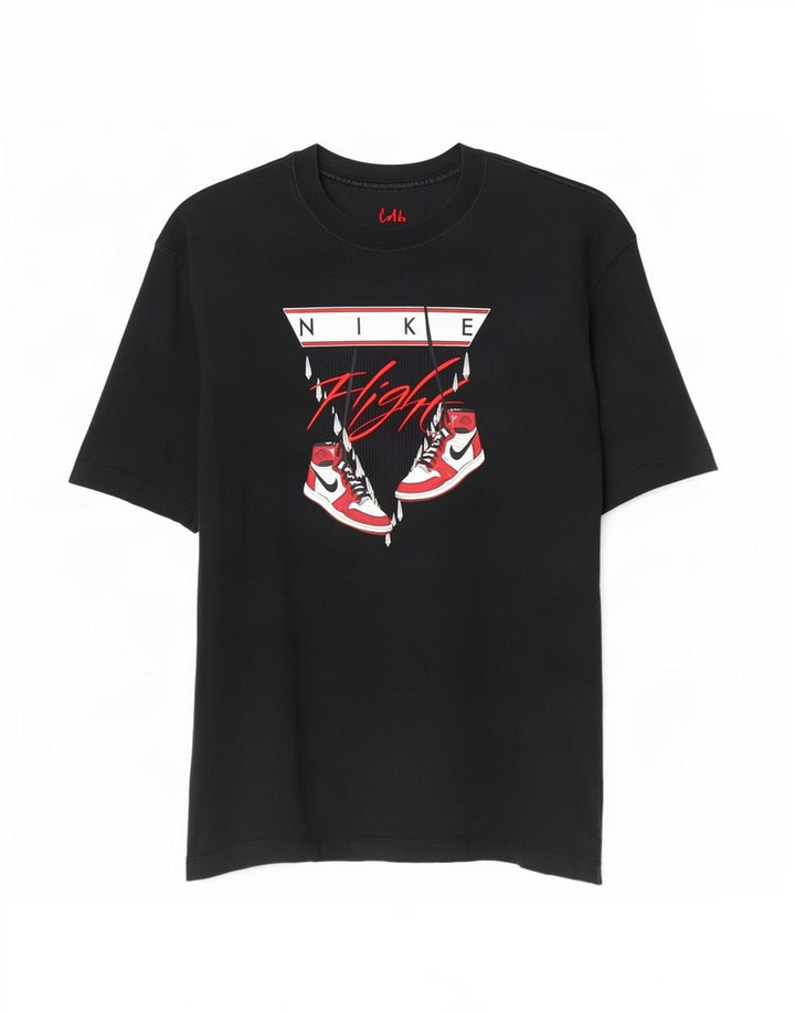 Camiseta Jordan Masculina Oversized Graphic Top Pequeno Algodão Preto