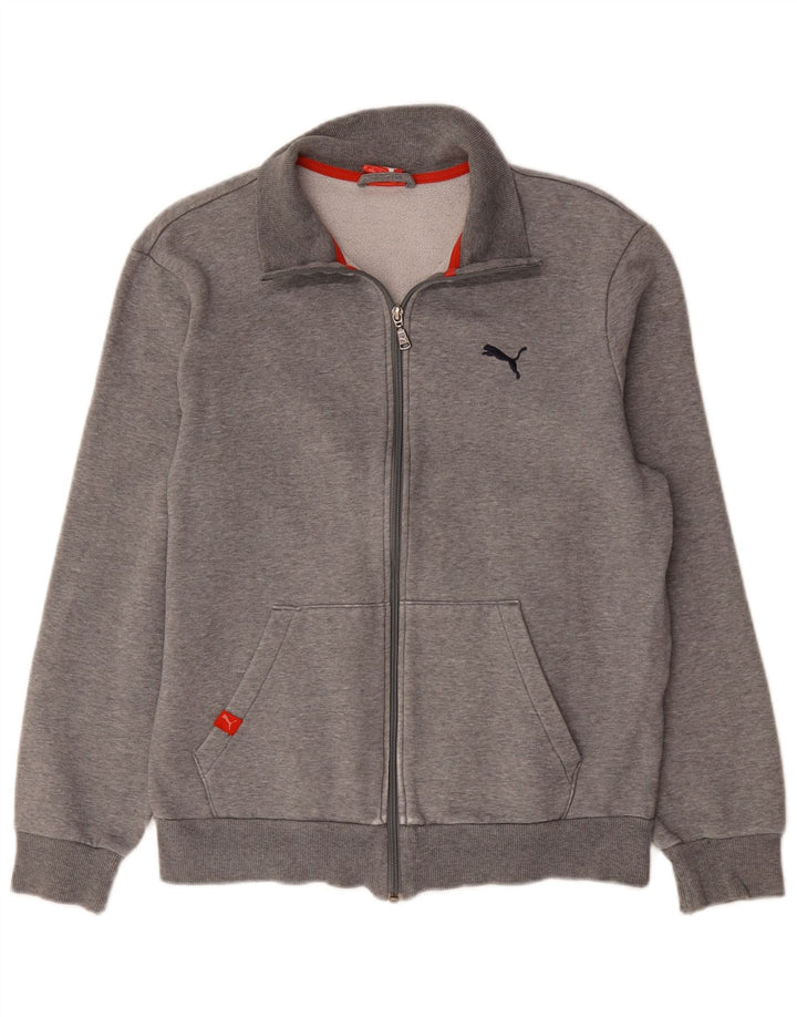 Puma Mens Tracksuit Top Jacket Médio Algodão Cinza