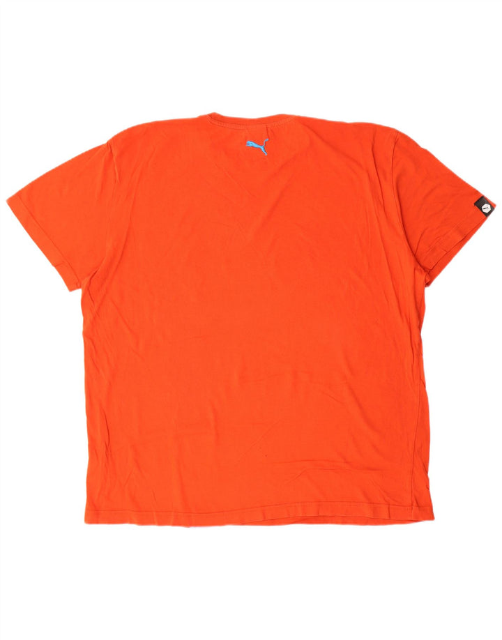 Camiseta masculina gráfica PUMA Top XL algodão laranja