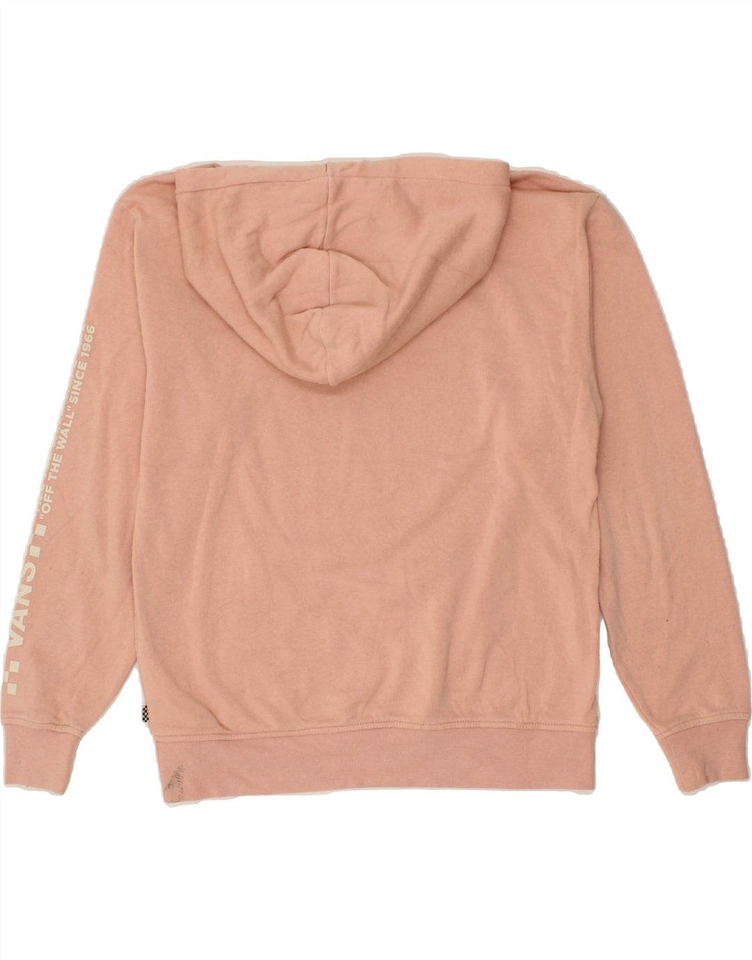 VANS Womens Graphic Hoodie Jumper UK 6 XS Pink Cotton Vintage Vans and Second-Hand Vans from Messina Hembry 