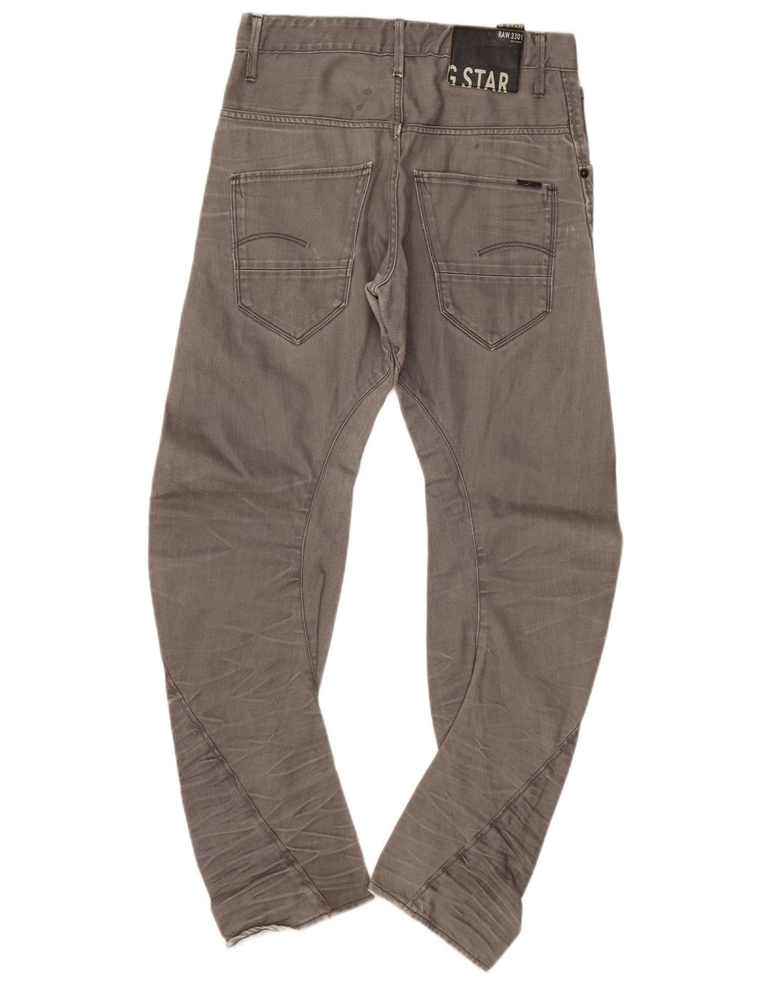 G-Star Masculino Banana Slim Jeans W32 L29 Cinza