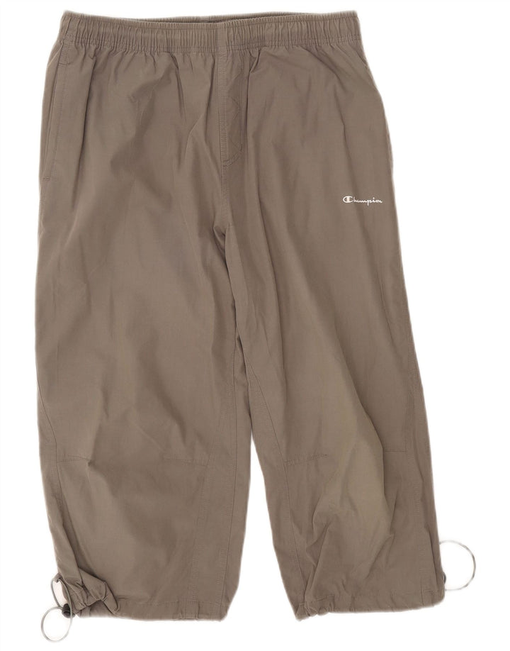 Calça de treino masculina Capri Champion grande algodão cinza