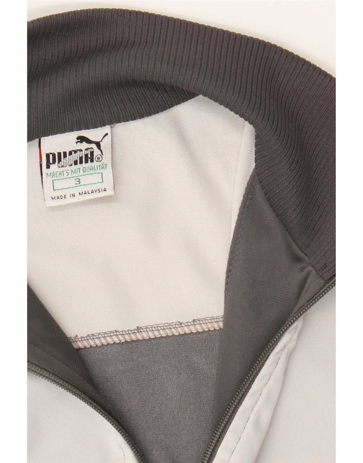 Puma Mens Tracksuit Top Jacket Médio Cinza Colourblock Poliéster