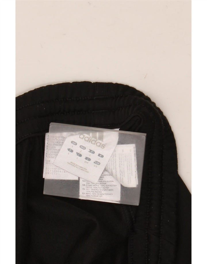 Calça de treino masculina Adidas grande poliéster preto