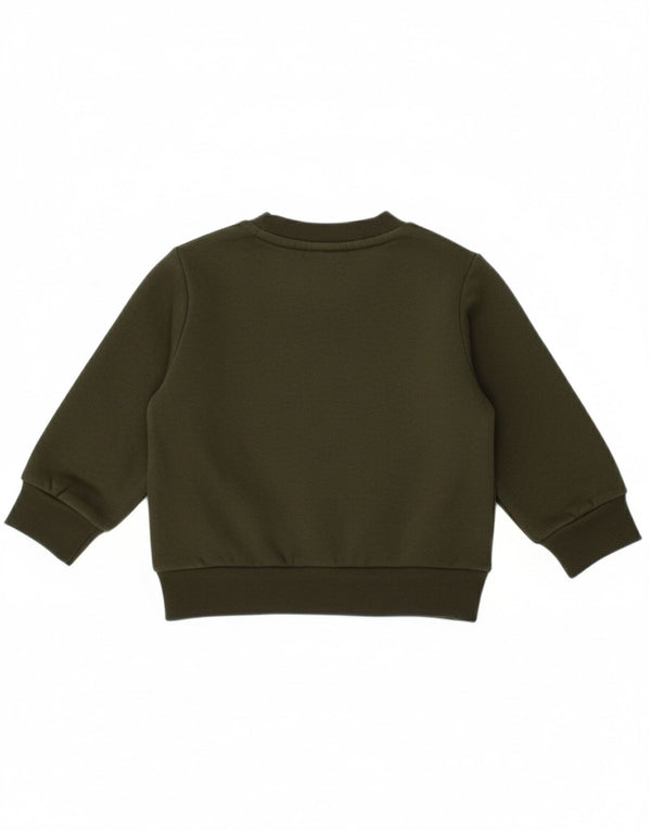 ADIDAS Baby Boys Suéter Jumper 3-6 Meses Algodão Cáqui