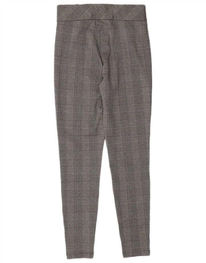 Leggings femininos Marks & Spencer UK 10 poliéster cinza houndstooth pequeno