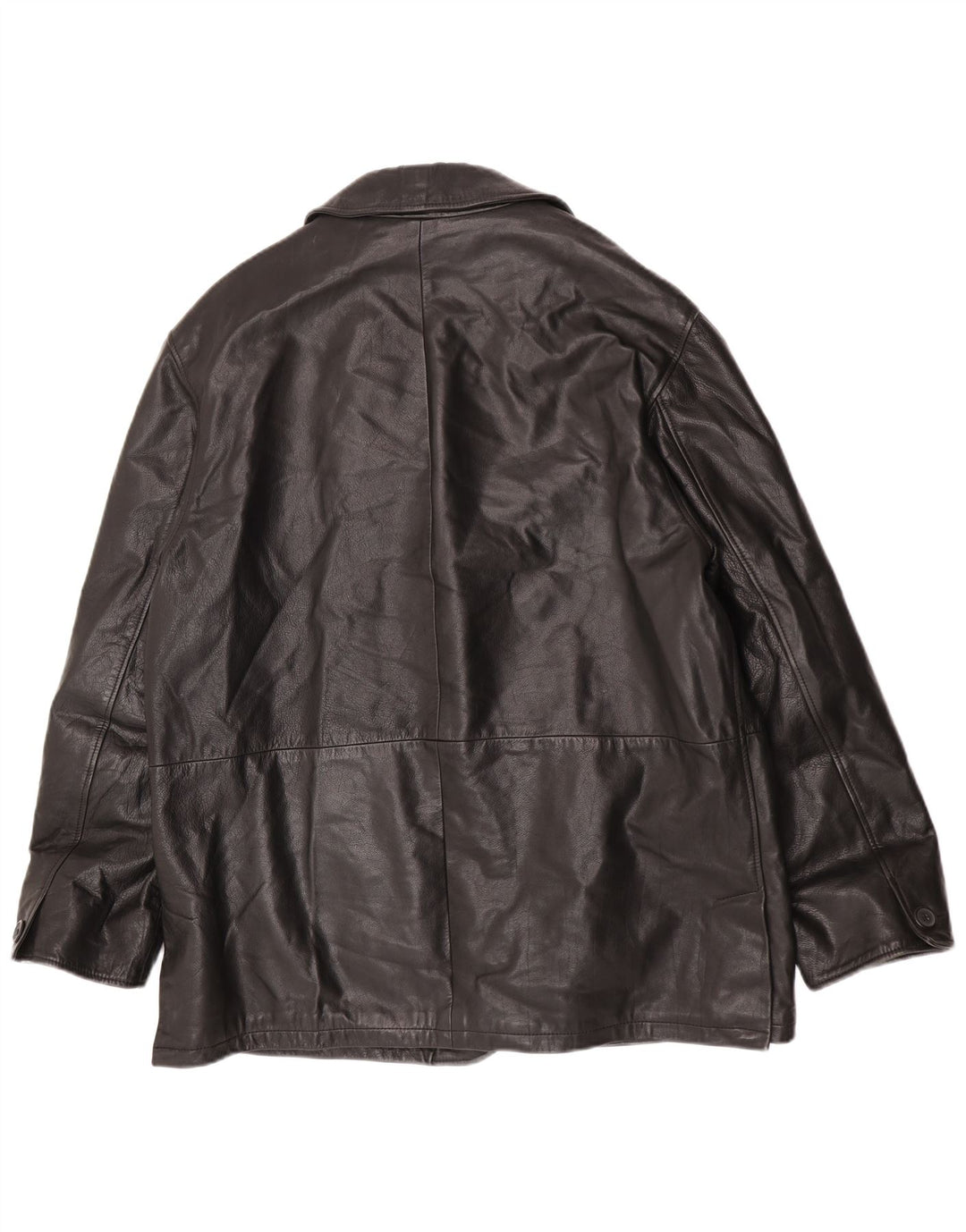 Jaqueta de couro masculina vintage IT 52 XL couro preto