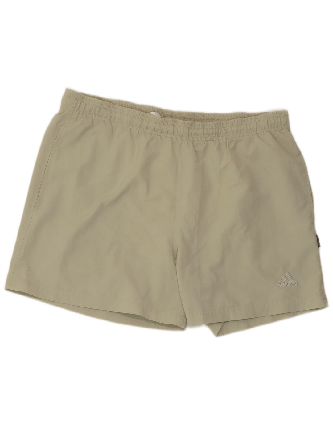 Shorts esportivos masculinos Adidas grande poliéster cáqui