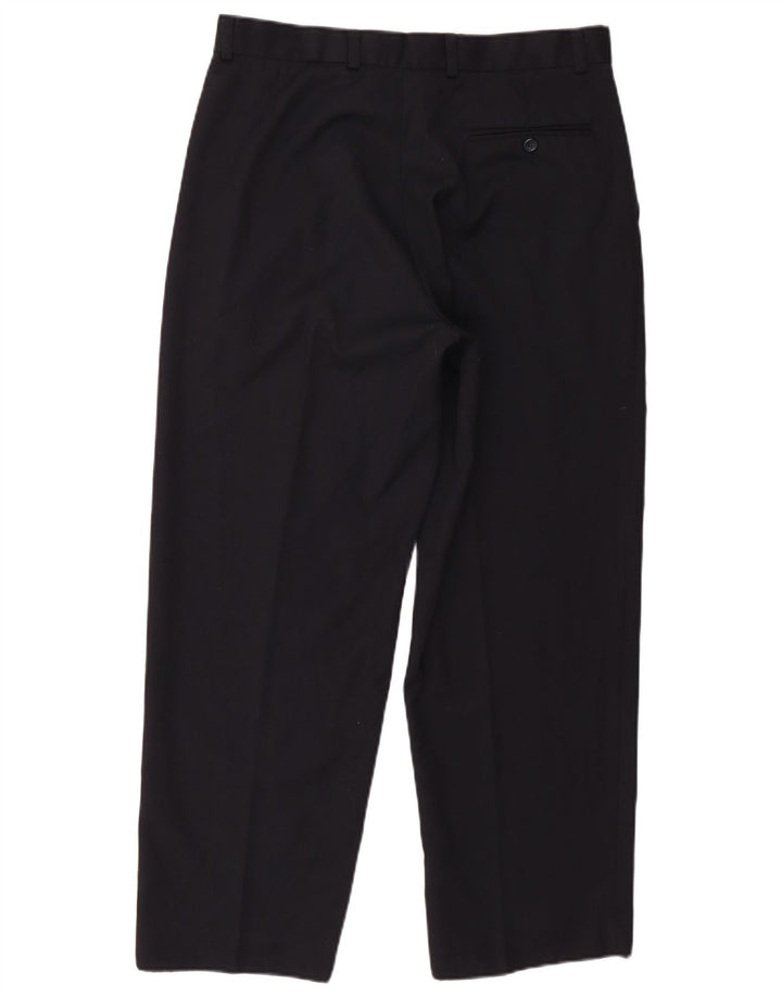 Calça Chino Cônica Masculina St. Bernard W34 L29 Azul Marinho Poliéster
