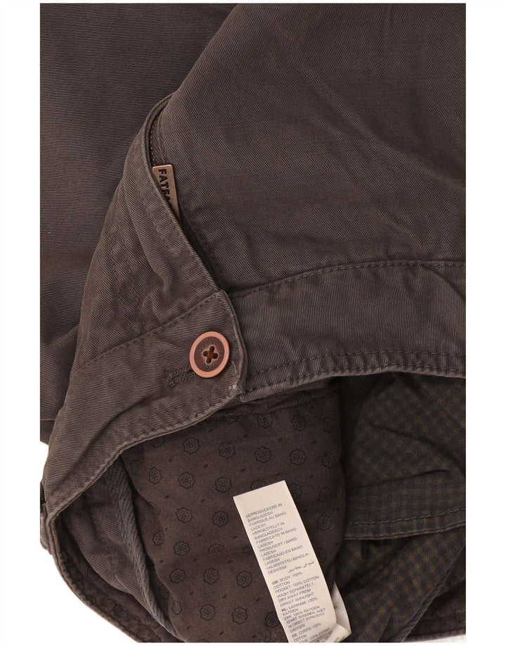 Shorts Chino Masculino Fat Face W30 Algodão Cinza Médio