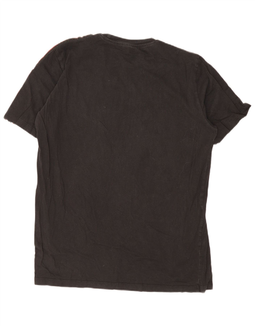 Replay Camiseta masculina gráfica grande bloco colorido preto
