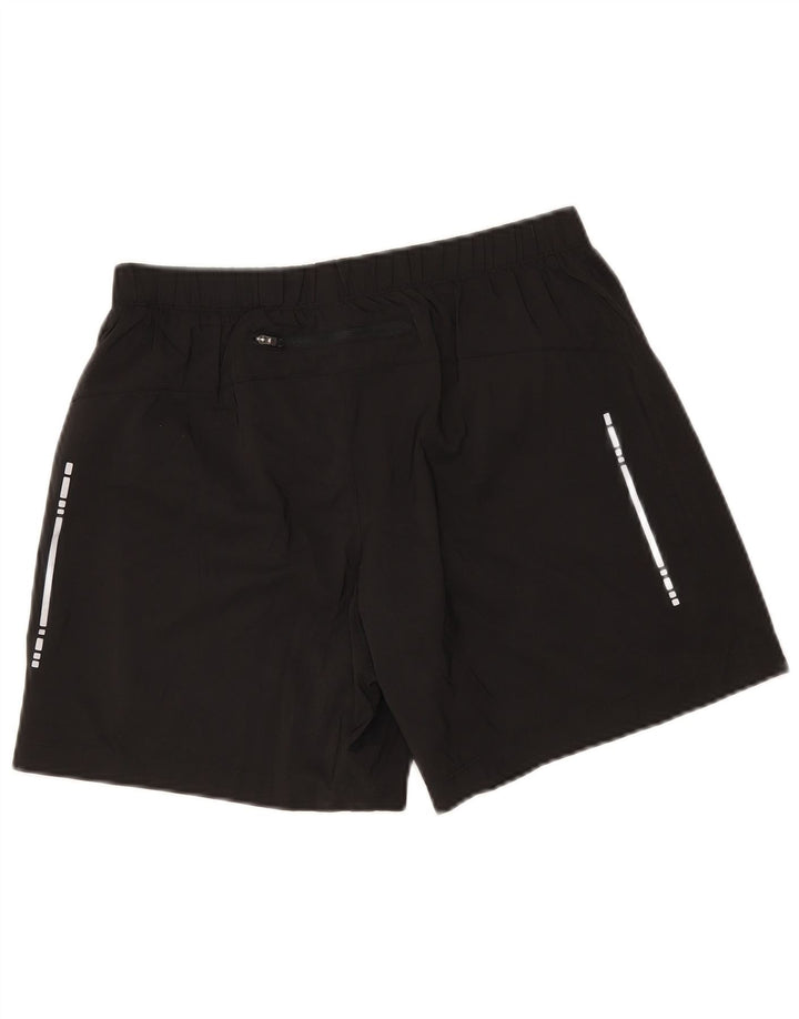 Shorts esportivos femininos Asics UK 14 poliéster preto médio