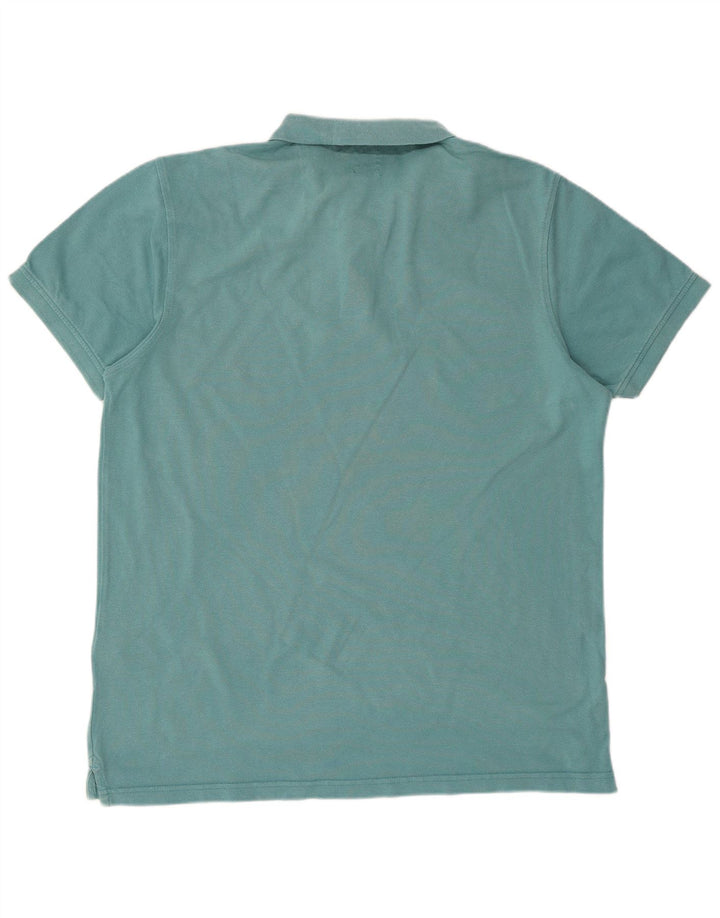 Camisa polo masculina padrão LEVI'S grande algodão azul