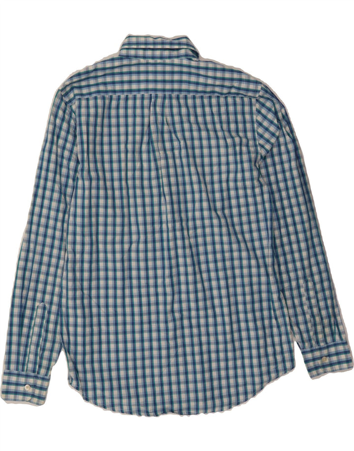 DOCKERS Mens Shirt Medium Blue Check Cotton Vintage Dockers and Second-Hand Dockers from Messina Hembry 