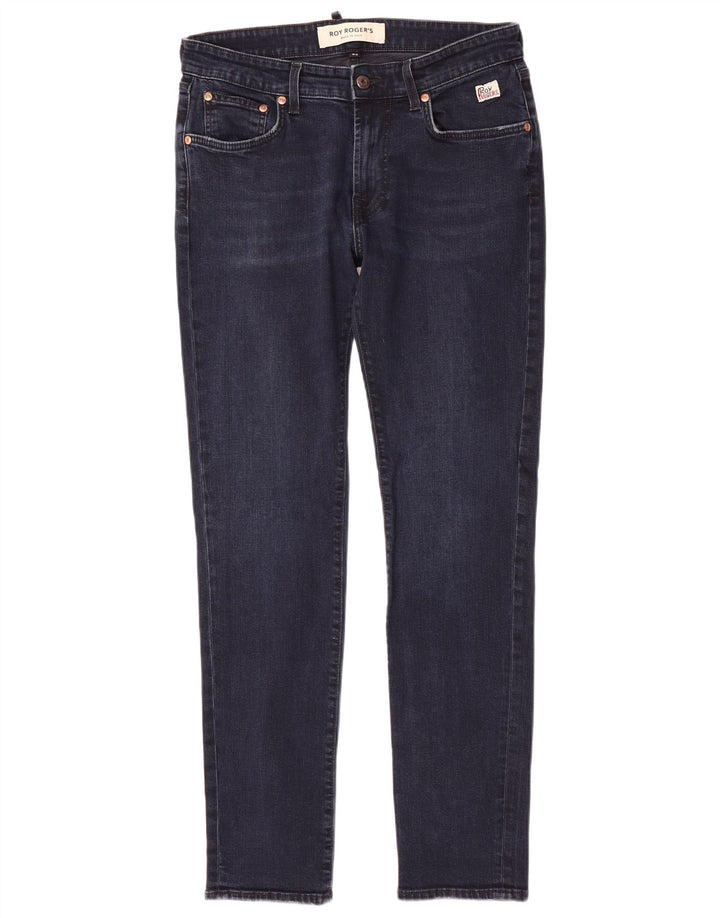 Calça jeans feminina Roy Rogers W33 L31 azul marinho algodão