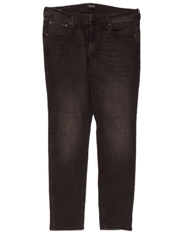 Jack & Jones Masculino Liam Skinny Jeans W36 L32 Algodão Preto