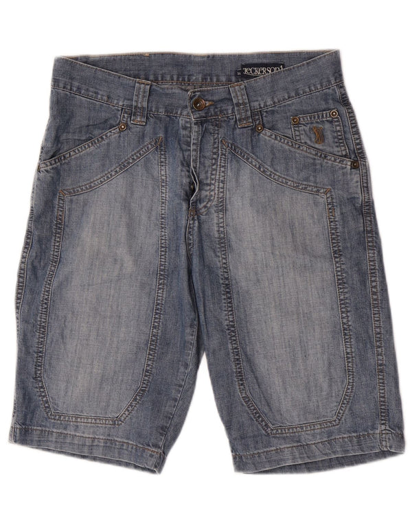 Shorts jeans masculino Jeckerson W30 algodão azul médio