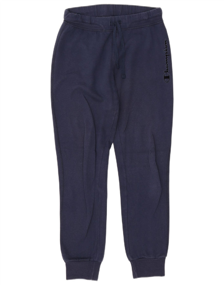 Calça esportiva masculina Champion Graphic Joggers pequena azul marinho
