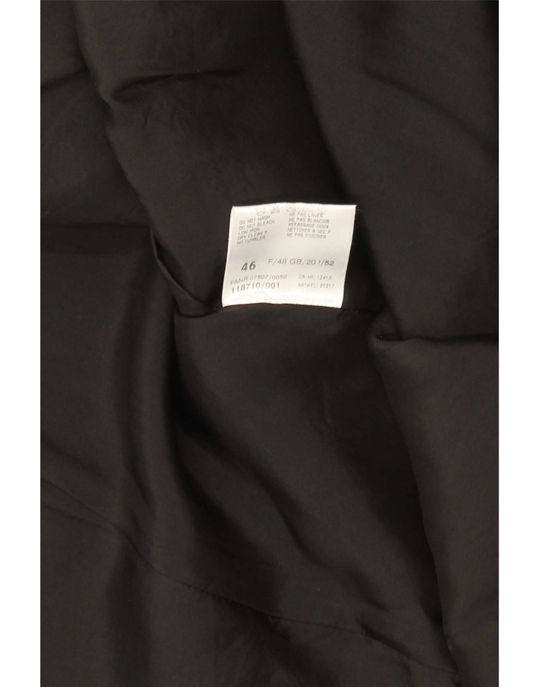 Jaqueta blazer feminina vintage com padrão abstrato Reino Unido 20 2XL camuflagem preta